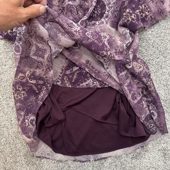 Vintage Y2K R&M Richards Skirt Set 16 Sheer Lined Boho Whimsigoth Evening Wear - Picture 7 of 13